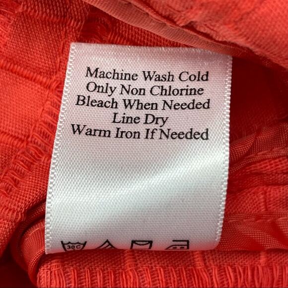 Coldwater Creek orange patterned jacket size P4 - Picture 7 of 7